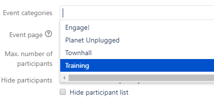 weCollaborate learning resources > Using the Events Macro > 4b search event category.PNG